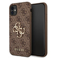 Guess 4G Big Metal Logo vāciņš iPhone 11, brūns — 1