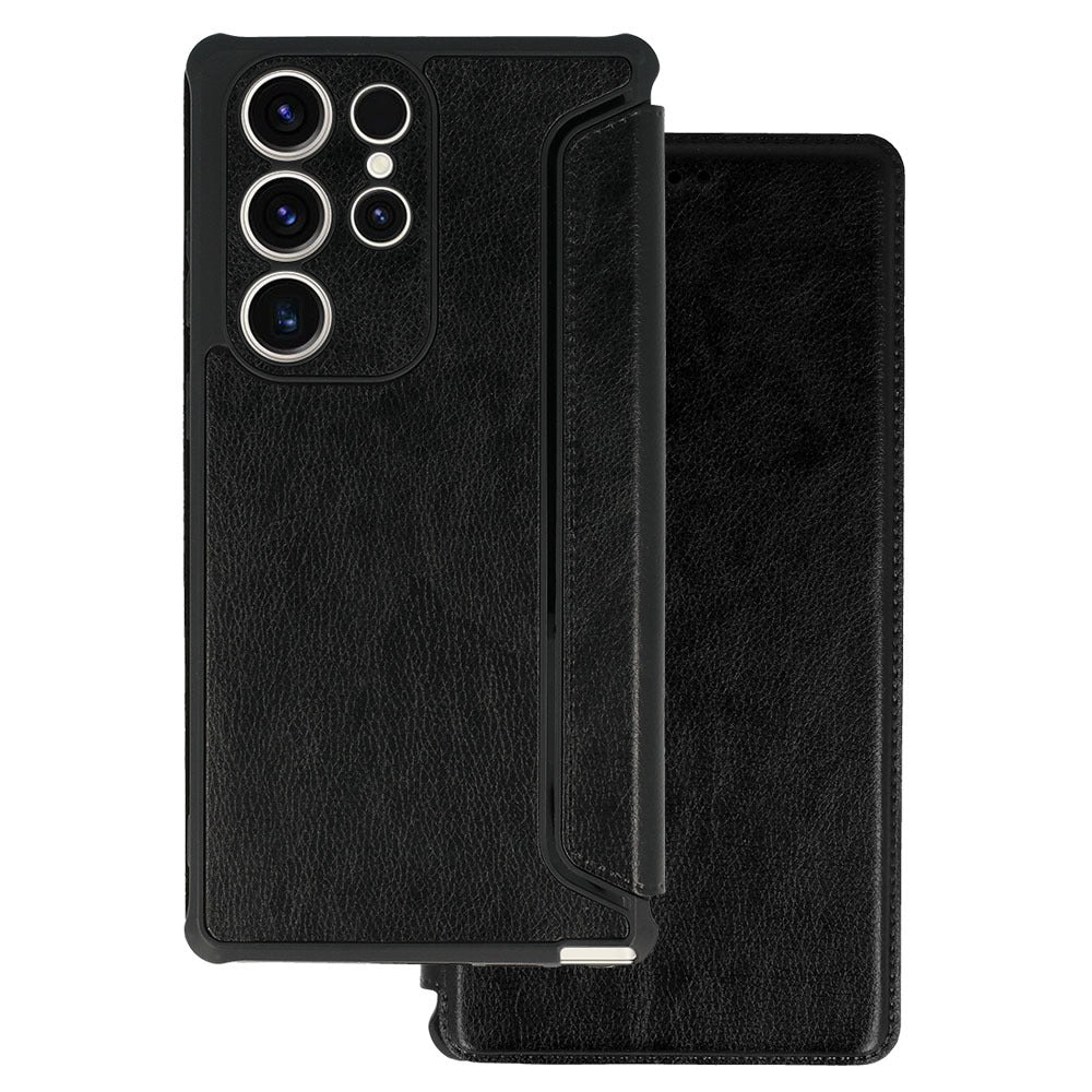 Aizsargvāciņš Samsung Galaxy S23 – Razor Leather, melns