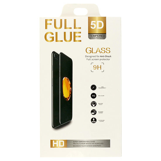 Aizsargstikls iPhone 15 PRO MAX – Full Glue 5D, melns