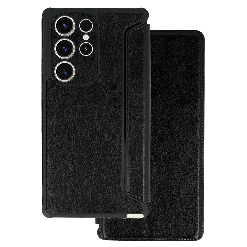 Aizsargvāciņš Samsung Galaxy S24 FE – Razor Leather, melns