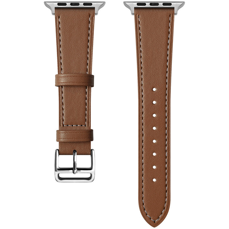 Ādas siksniņa Apple Watch 38/40/41 mm – brūna